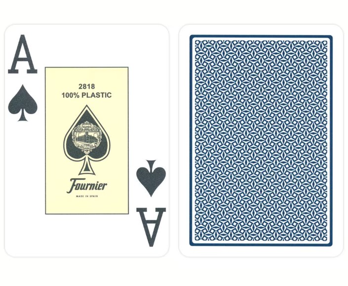 Cartes Fournier Poker Plastic couleur Bleu