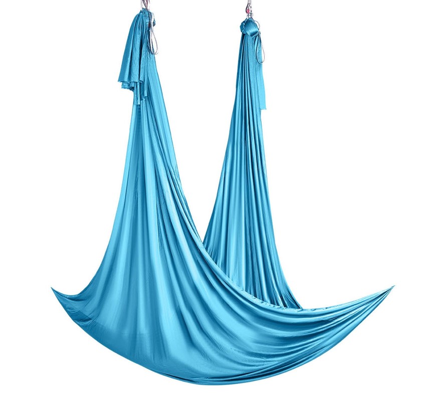 Hamac de Yoga Aérien 5m/2,8m bleu clair